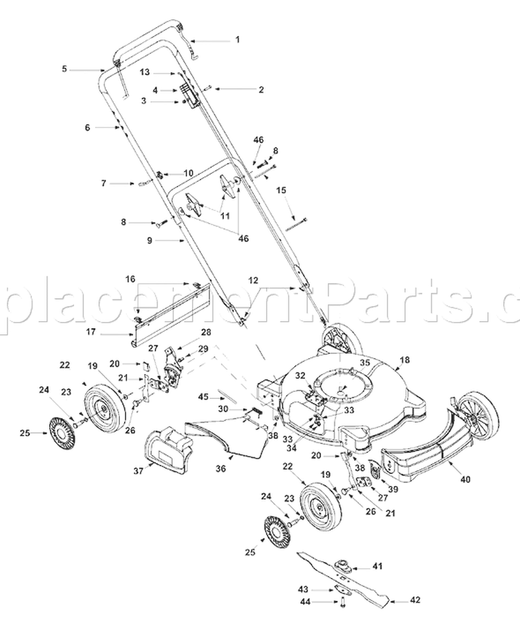 Page A Diagram and Parts List for 11B-106C401 2003 Yard Man Lawn Mower